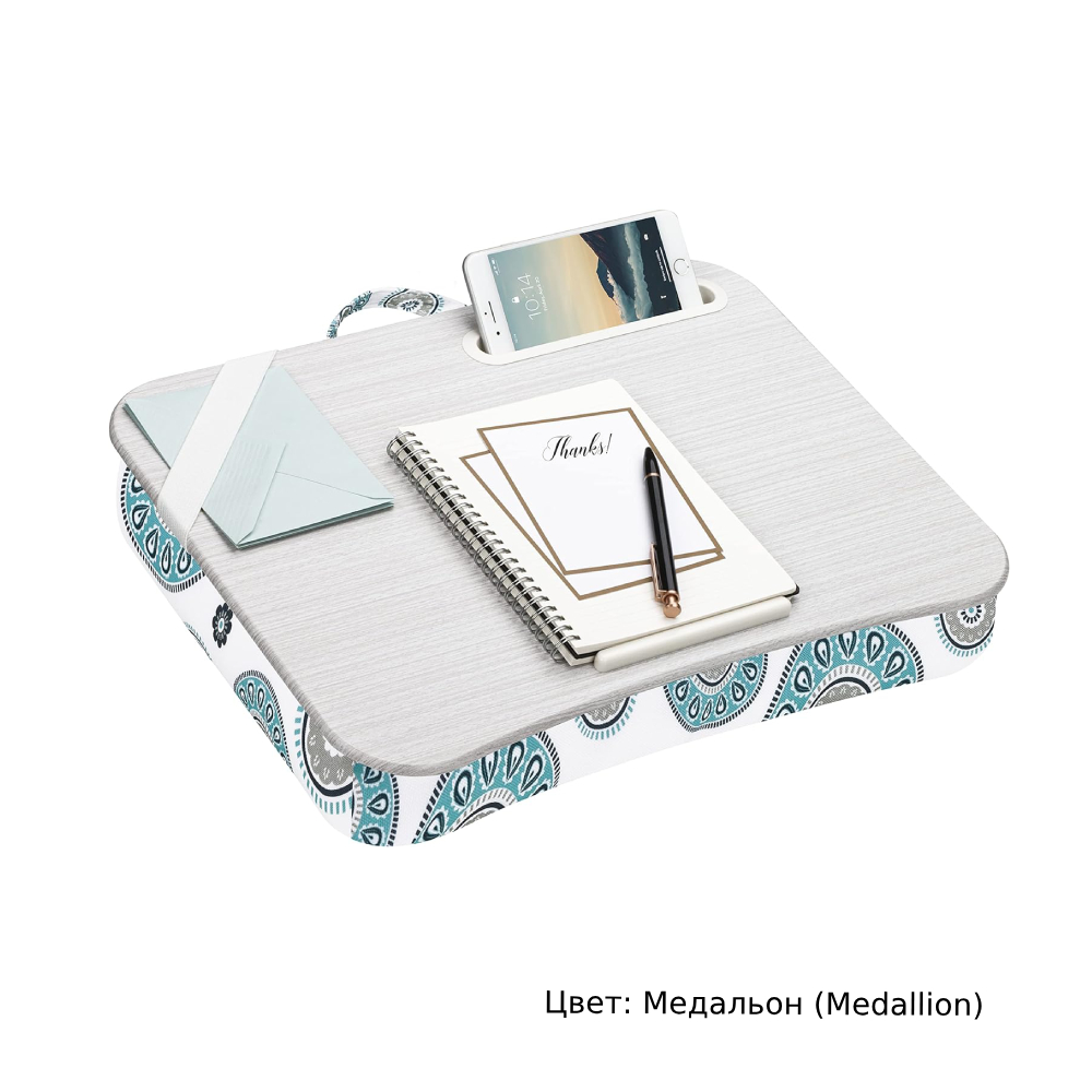 Портативная подставка-подушка для ноутбука. LAPGEAR Designer Lap Desk ...